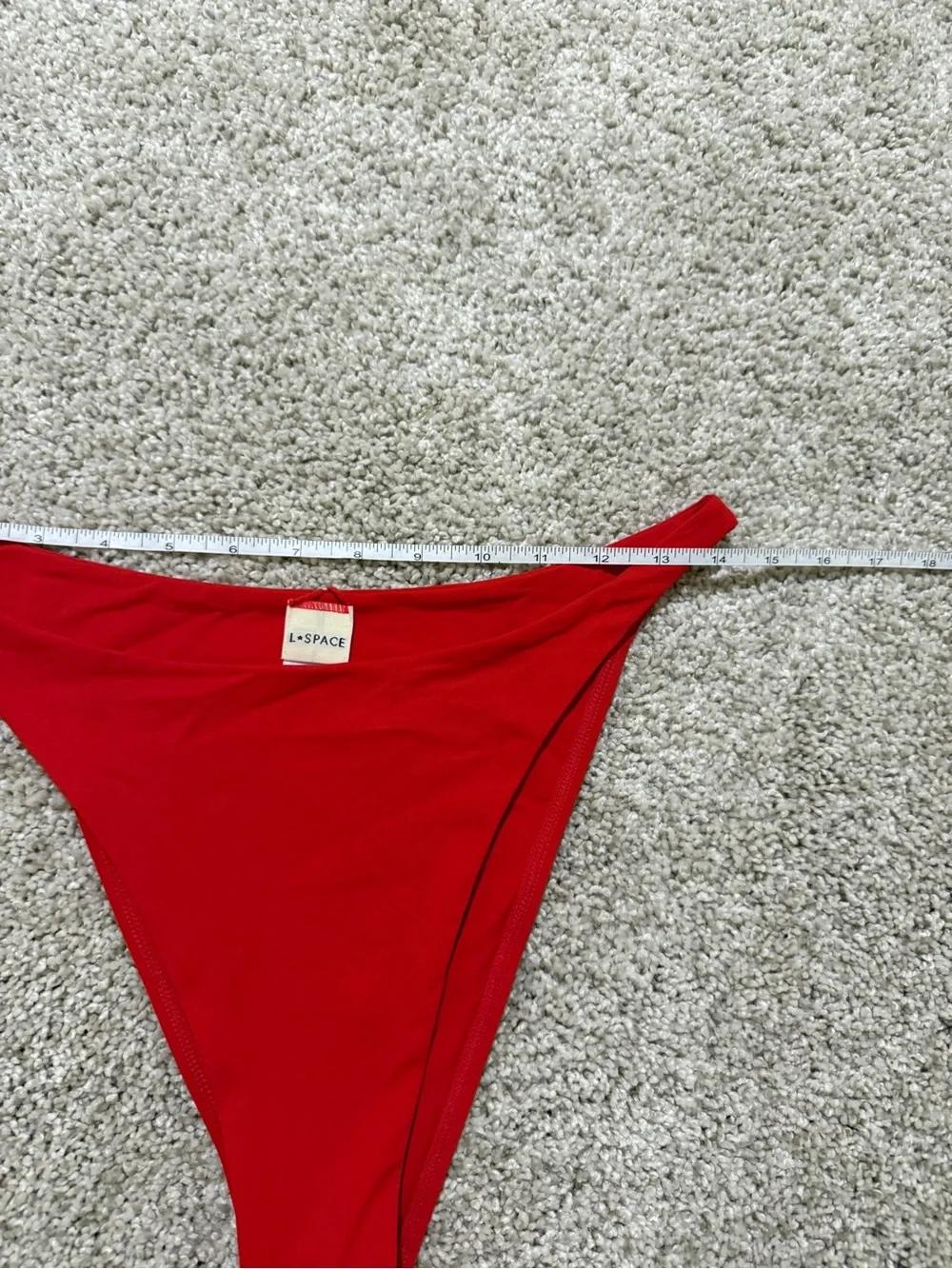 l*space Bold Red High-Cut Bikini Bottom